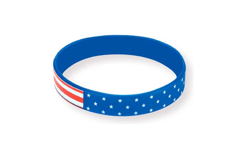 Patriotic Awareness Bracelet 100% Silicone - Volunteer Gifts