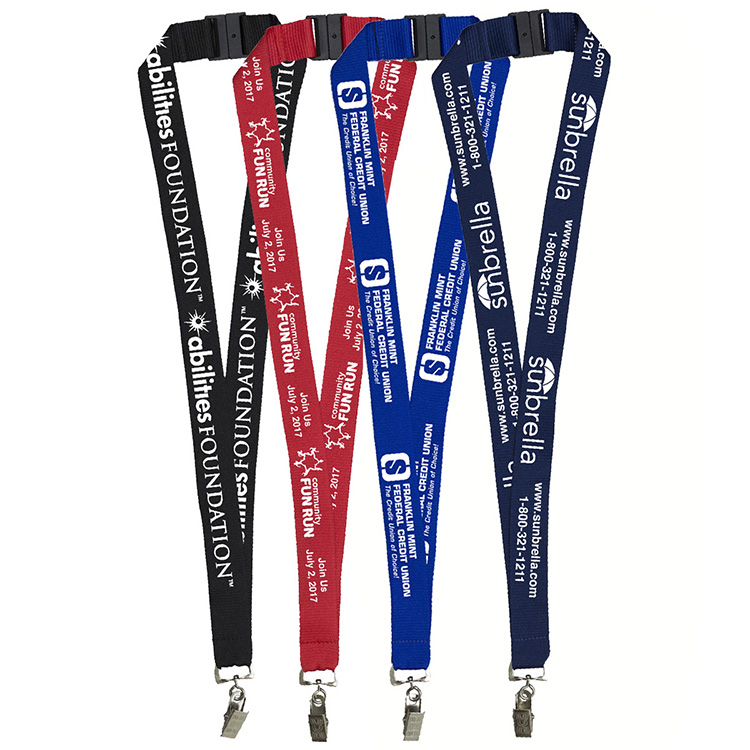 1” Silkscreen Lanyard with FREE Breakaway Safety Release - Volunteer Gifts